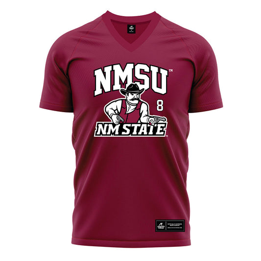 NMSU - NCAA Women's Soccer : Marlee Cavitt - Red Soccer Jersey-0