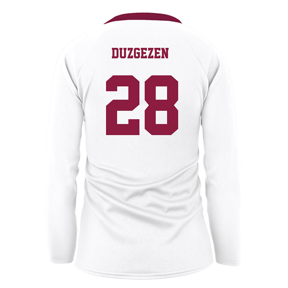 NMSU - NCAA Women's Volleyball : Ezgi Duzgezen - White Volleyball Jersey-1