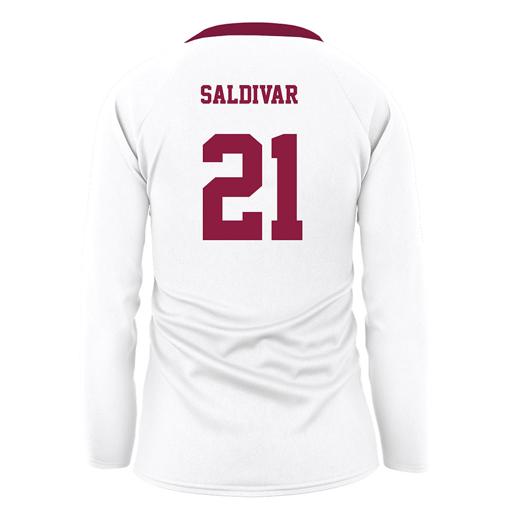 NMSU - NCAA Women's Volleyball : Lilliana Saldivar - White Volleyball Jersey-1