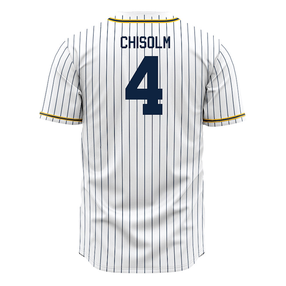 Murray State - NCAA Baseball : Connor Chisolm - White Jersey-1