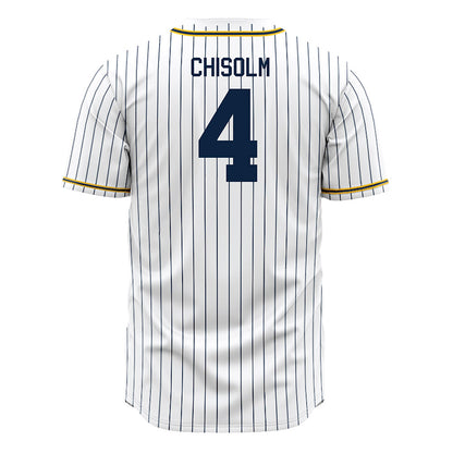 Murray State - NCAA Baseball : Connor Chisolm - White Jersey-1