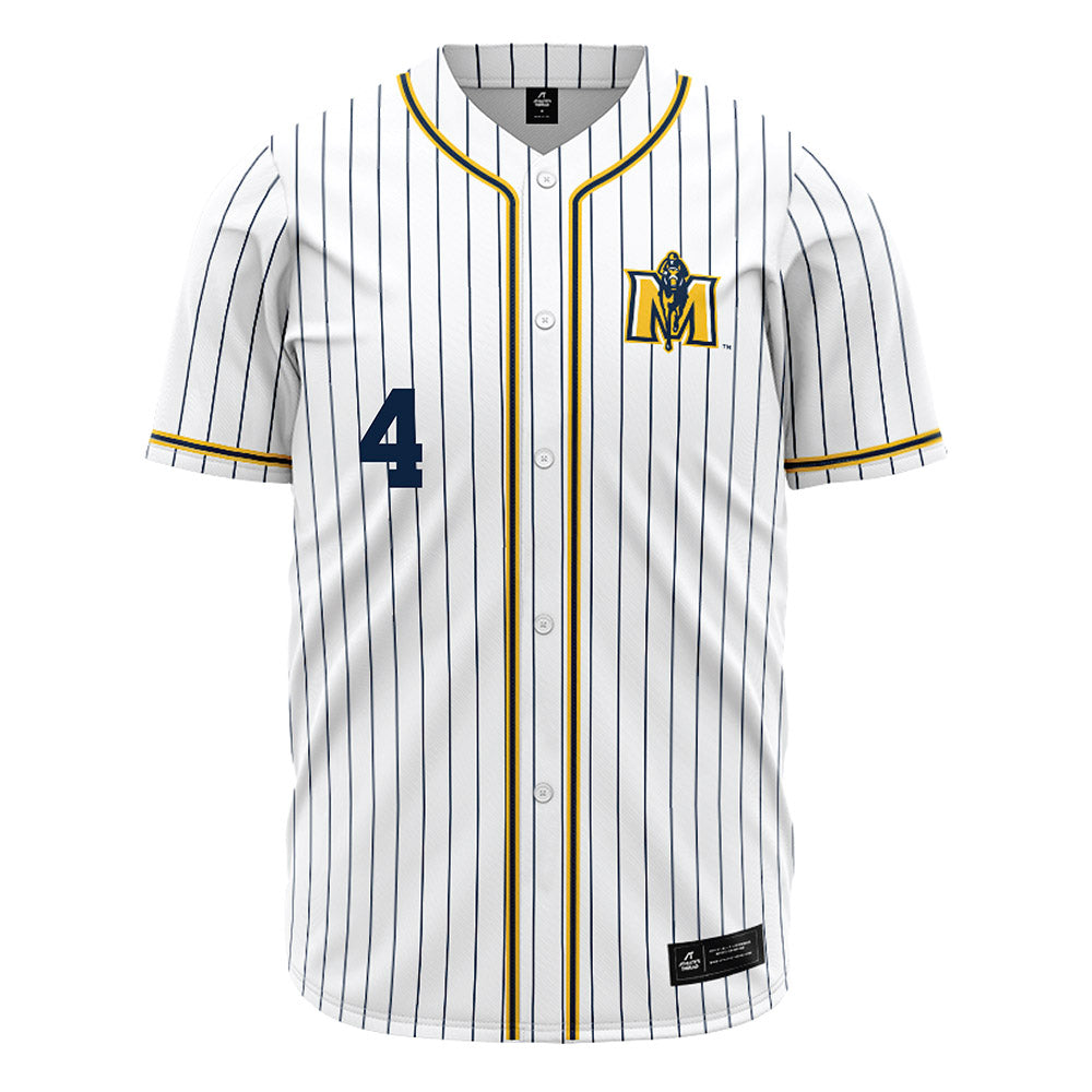 Murray State - NCAA Baseball : Connor Chisolm - White Jersey-0