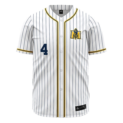 Murray State - NCAA Baseball : Connor Chisolm - White Jersey-0