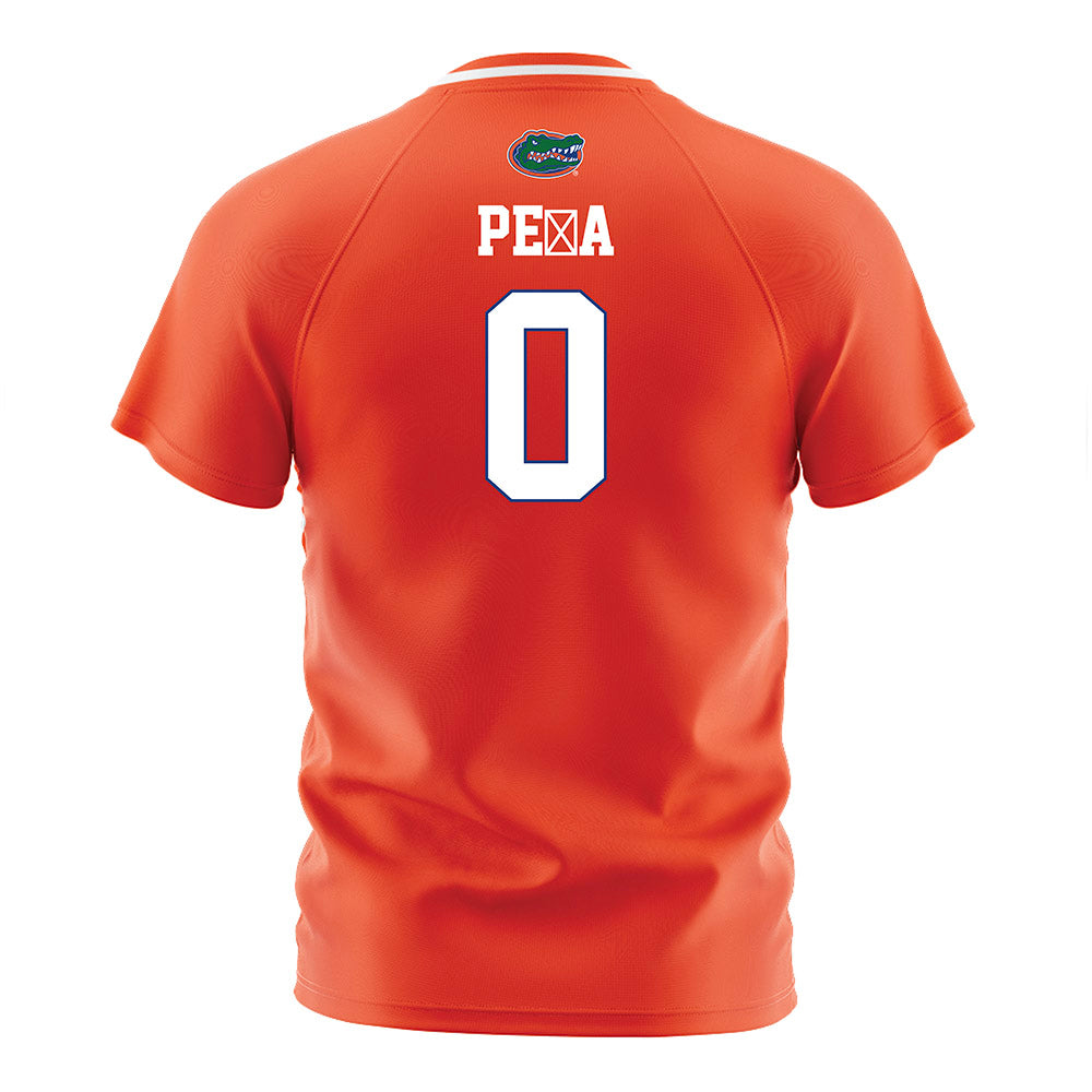 Florida - NCAA Women's Soccer : Paloma Pe�a - Orange Soccer Jersey-1