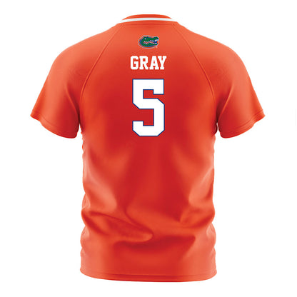 Florida - NCAA Women's Soccer : Mia Gray - Orange Soccer Jersey-1
