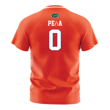 Florida - NCAA Women's Soccer : Paloma Peña - Orange Soccer Jersey-1