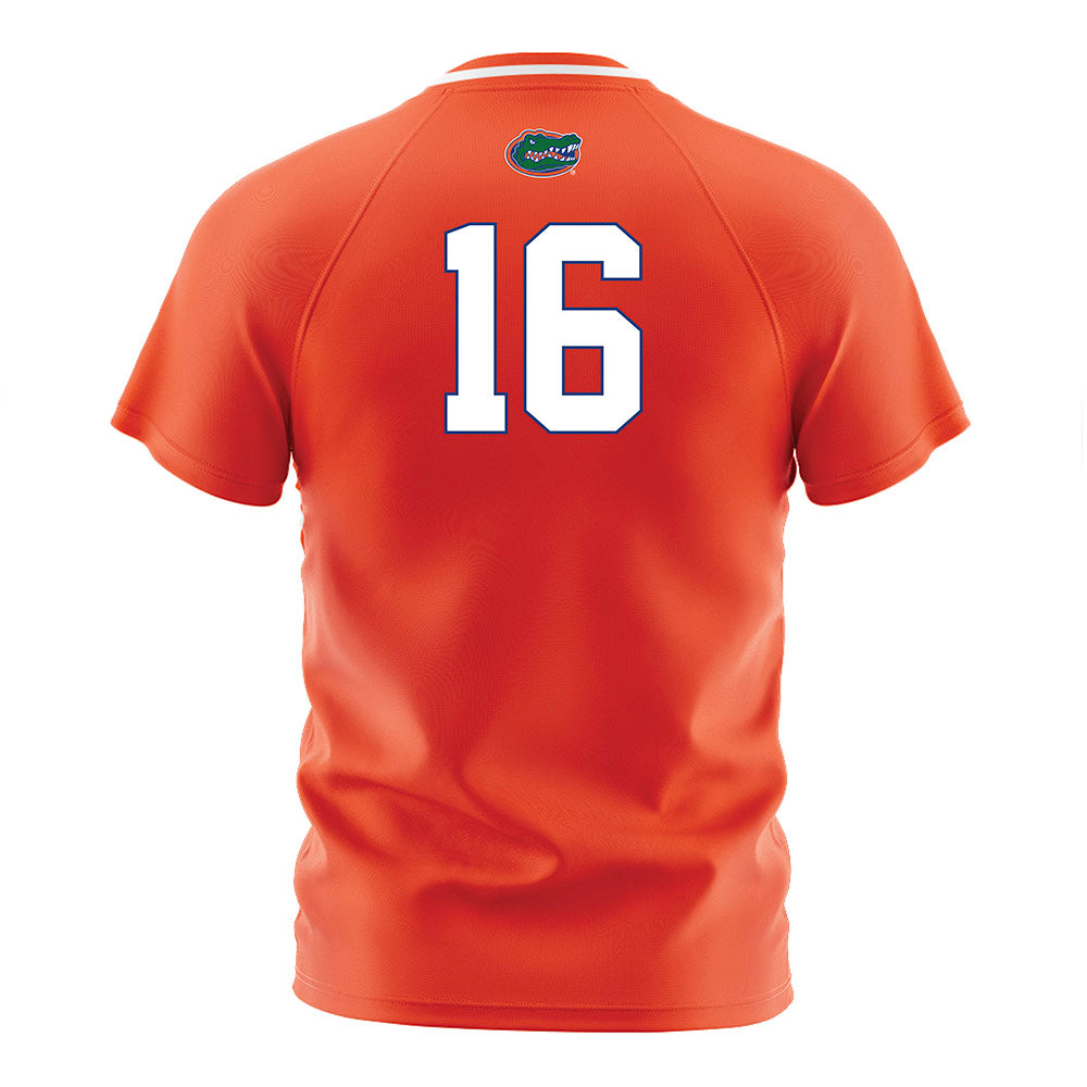 Florida - NCAA Women's Soccer : Courtney Hogan - Orange Soccer Jersey-1