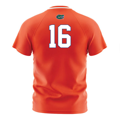 Florida - NCAA Women's Soccer : Courtney Hogan - Orange Soccer Jersey-1