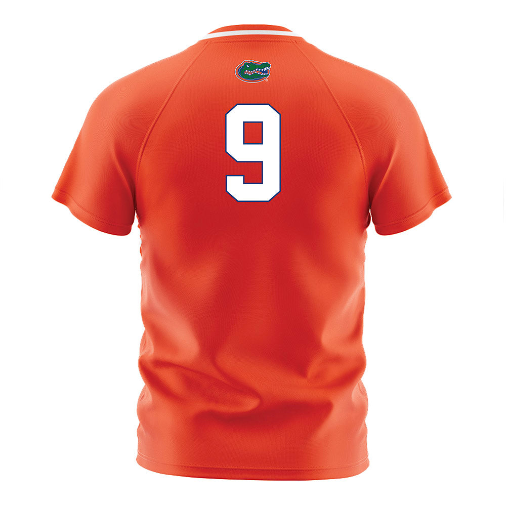 Florida - NCAA Women's Soccer : Addy Hess - Orange Soccer Jersey-1