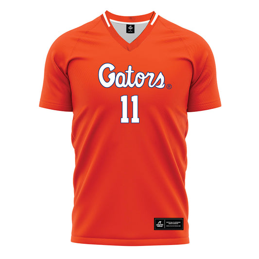 Florida - NCAA Women's Soccer : Hannah Jibril - Orange Soccer Jersey-0