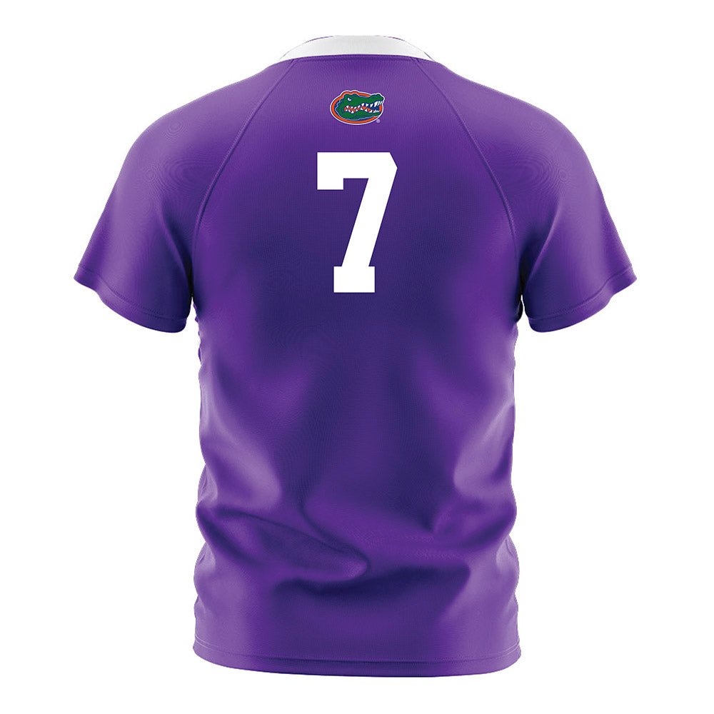 Florida - NCAA Women's Soccer : Zoe Main - Purple Soccer Jersey-1