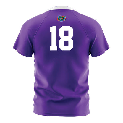 Florida - NCAA Women's Soccer : Kelsey Smith - Purple Soccer Jersey-1