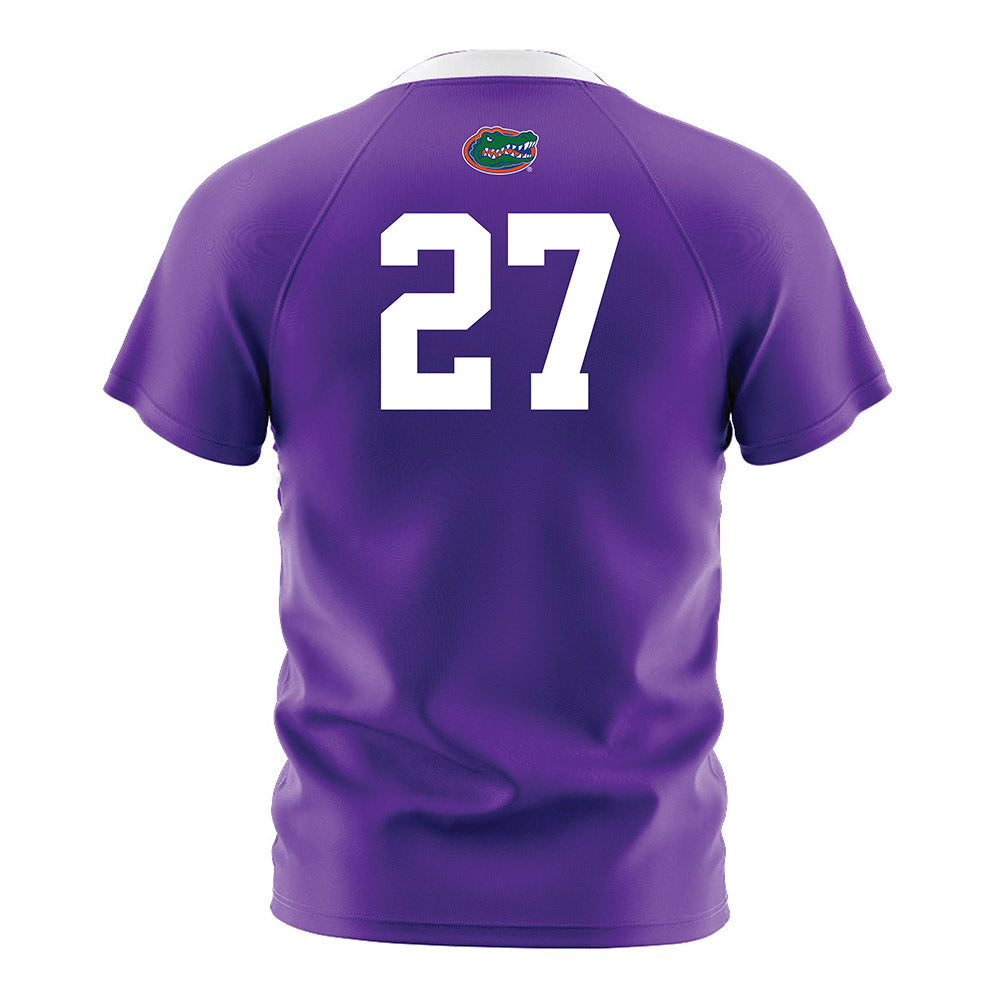 Florida - NCAA Women's Soccer : Norah Abbott - Purple Soccer Jersey-1