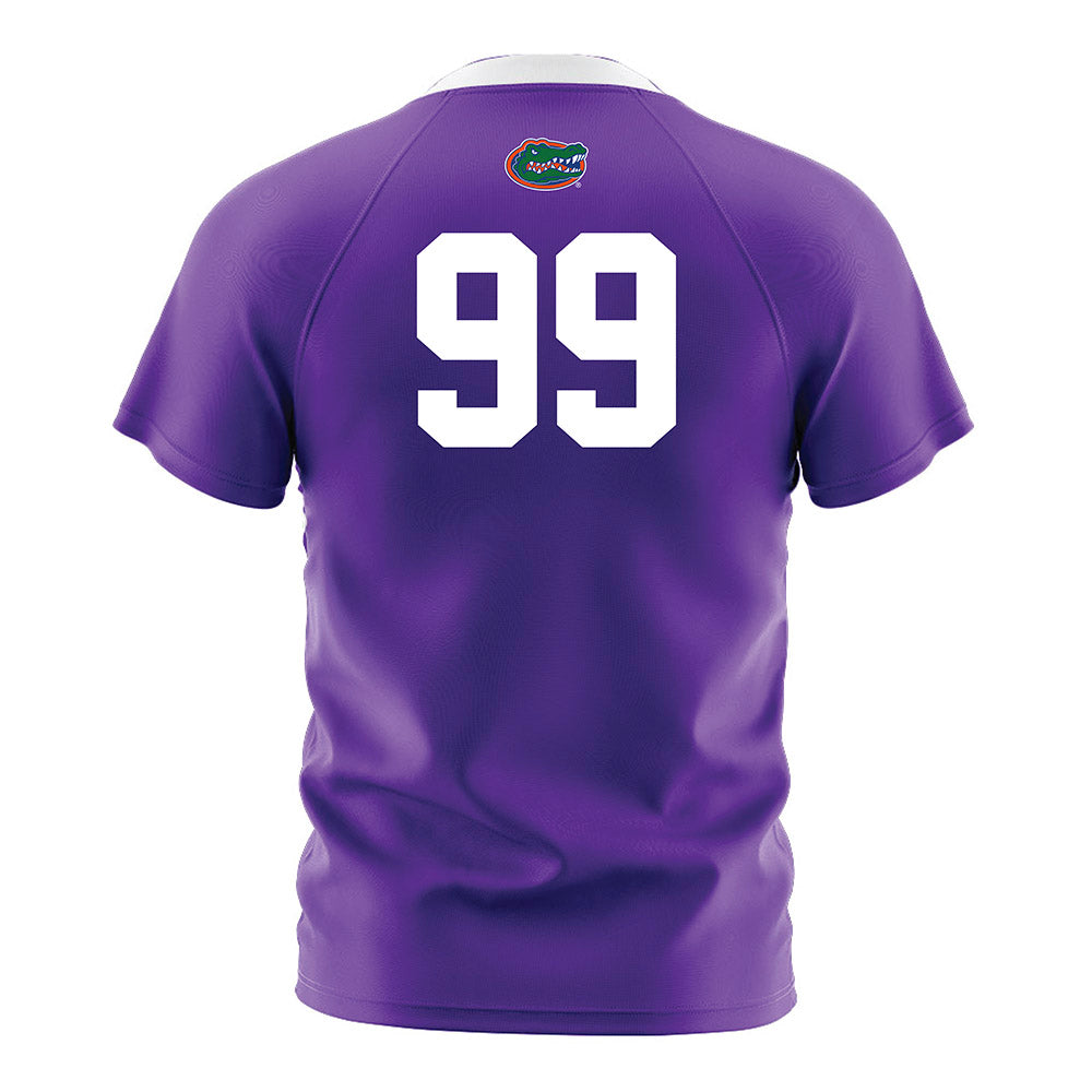 Florida - NCAA Women's Soccer : Katie Johnston - Purple Soccer Jersey-1