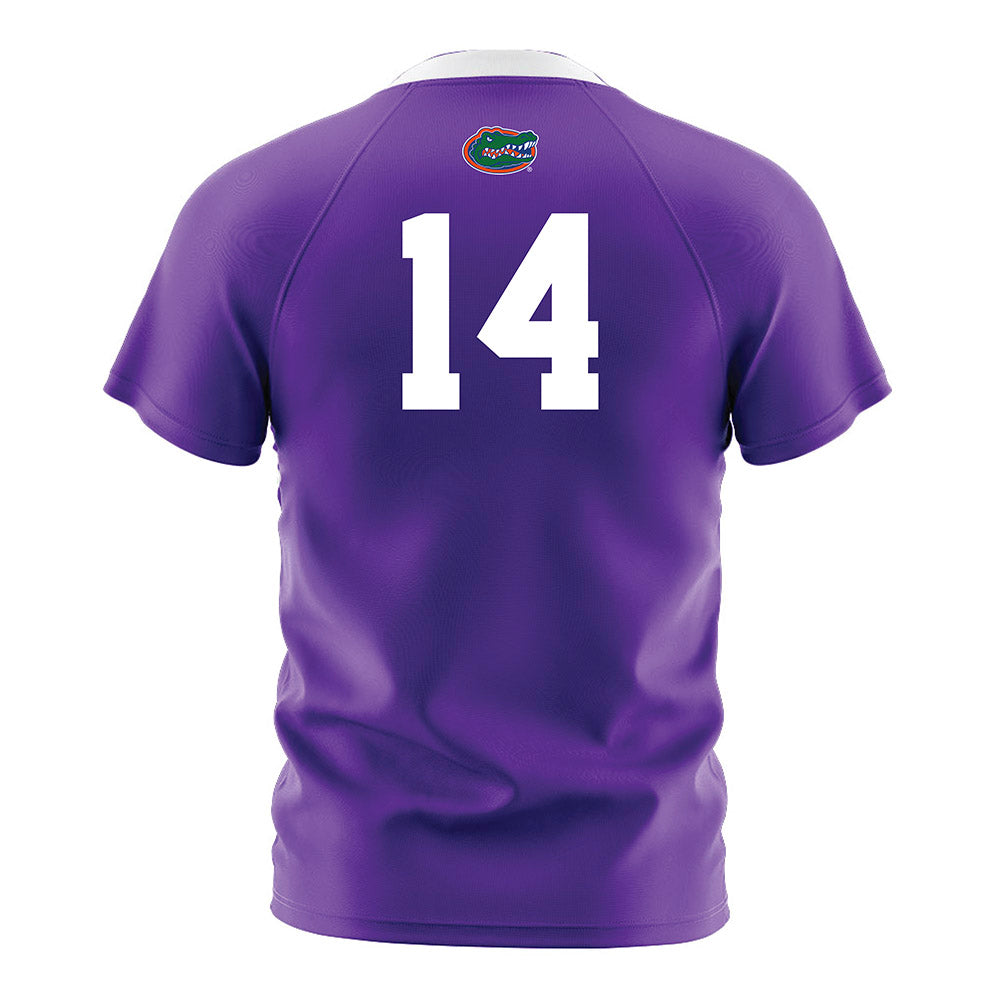 Florida - NCAA Women's Soccer : Tatum Borman - Purple Soccer Jersey-1