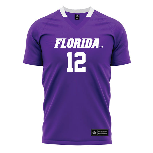 Florida - NCAA Women's Soccer : Charlotte Grim - Purple Soccer Jersey-0