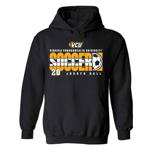 VCU - NCAA Women's Soccer : Jordyn Hall - Classic Fashion Shersey Hooded Sweatshirt-0