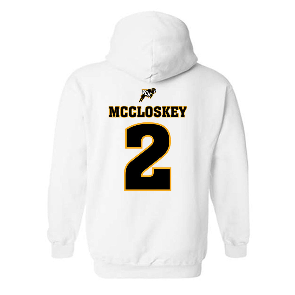 VCU - NCAA Women's Soccer : Keira McCloskey - Sports Shersey Hooded Sweatshirt-1