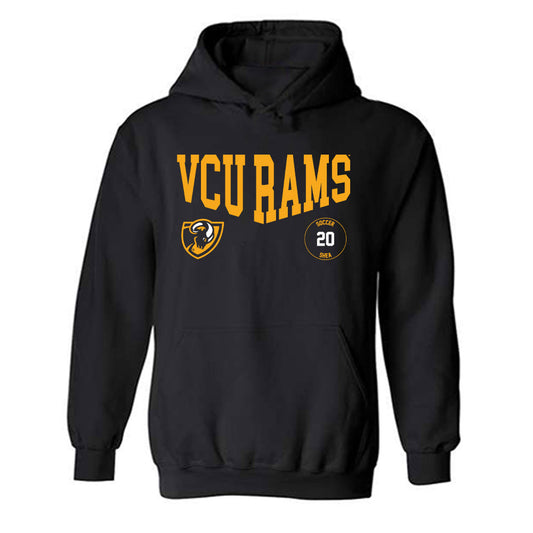 VCU - NCAA Men's Soccer : Emmett Shea - Classic Fashion Shersey Hooded Sweatshirt-0