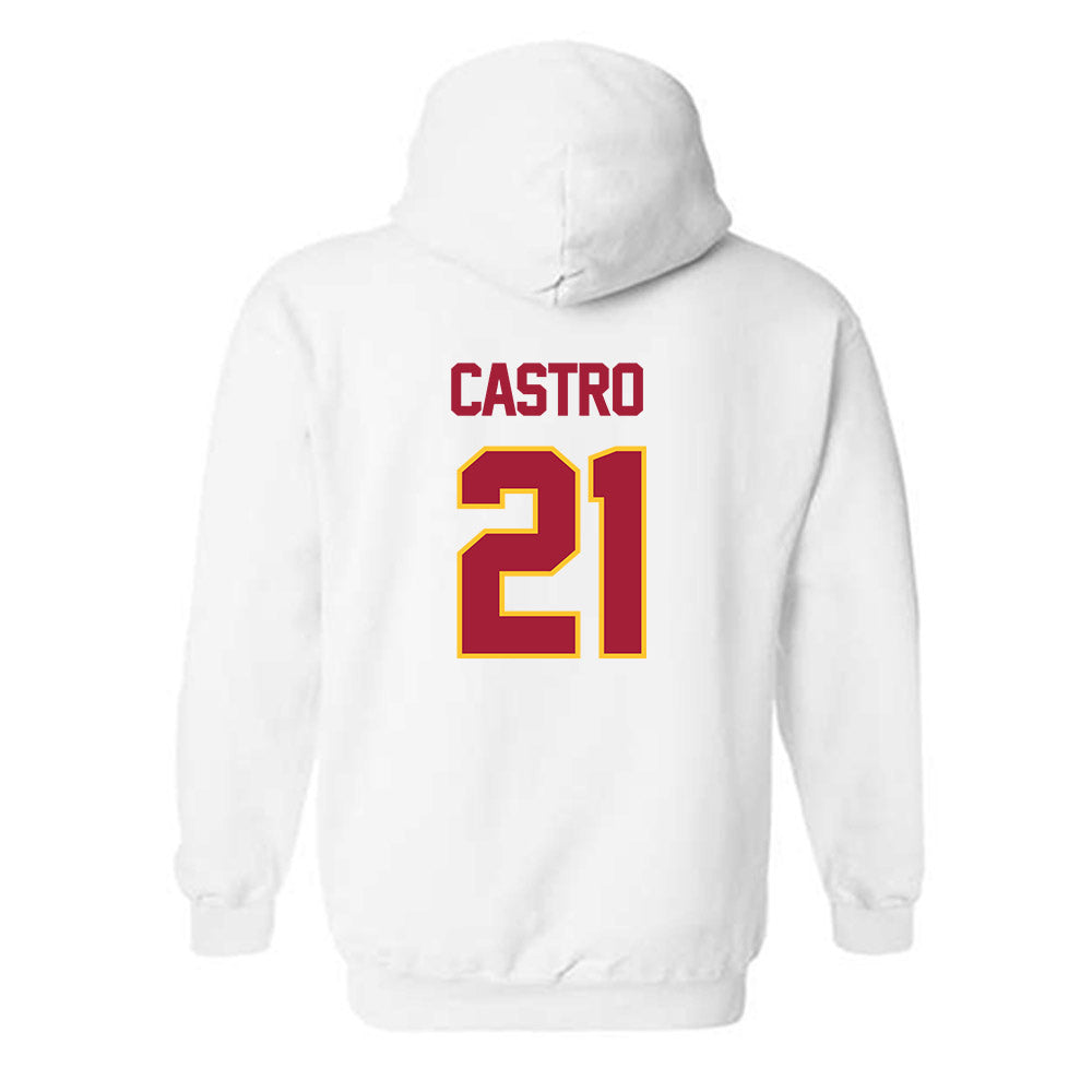 USC - NCAA Football : Trestin Castro - Sports Shersey Hooded Sweatshirt-1