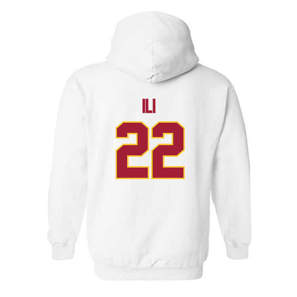 USC - NCAA Football : Talanoa Ili - Sports Shersey Hooded Sweatshirt-1