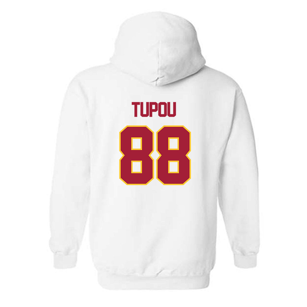 USC - NCAA Football : Taniela Tupou - Sports Shersey Hooded Sweatshirt-1