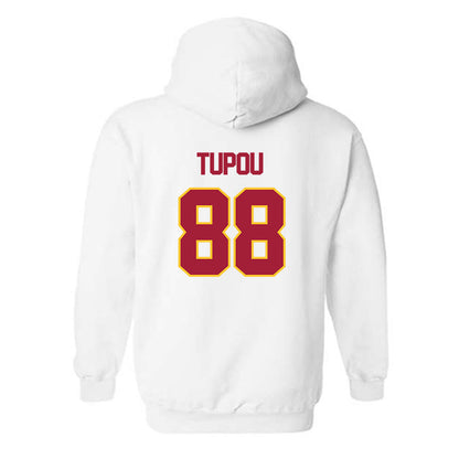 USC - NCAA Football : Taniela Tupou - Sports Shersey Hooded Sweatshirt-1