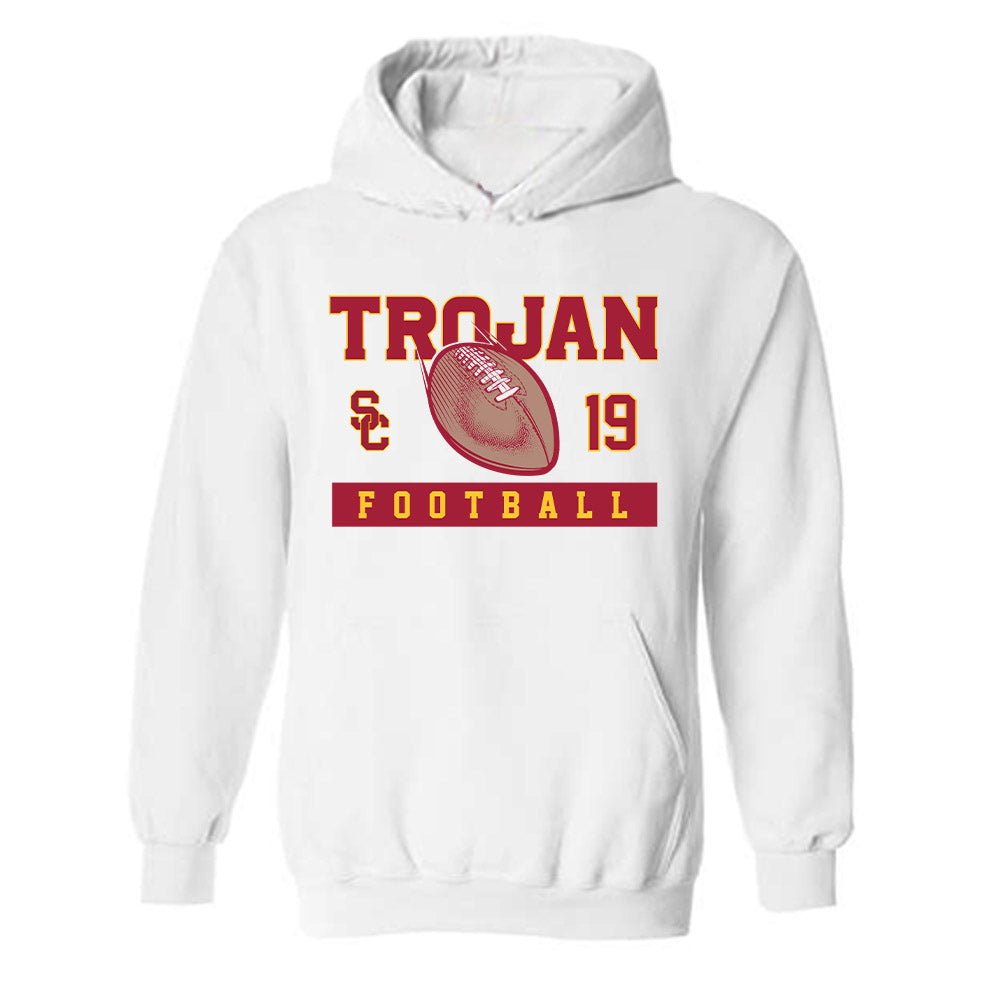 USC - NCAA Football : Mark Bowman - Sports Shersey Hooded Sweatshirt-0