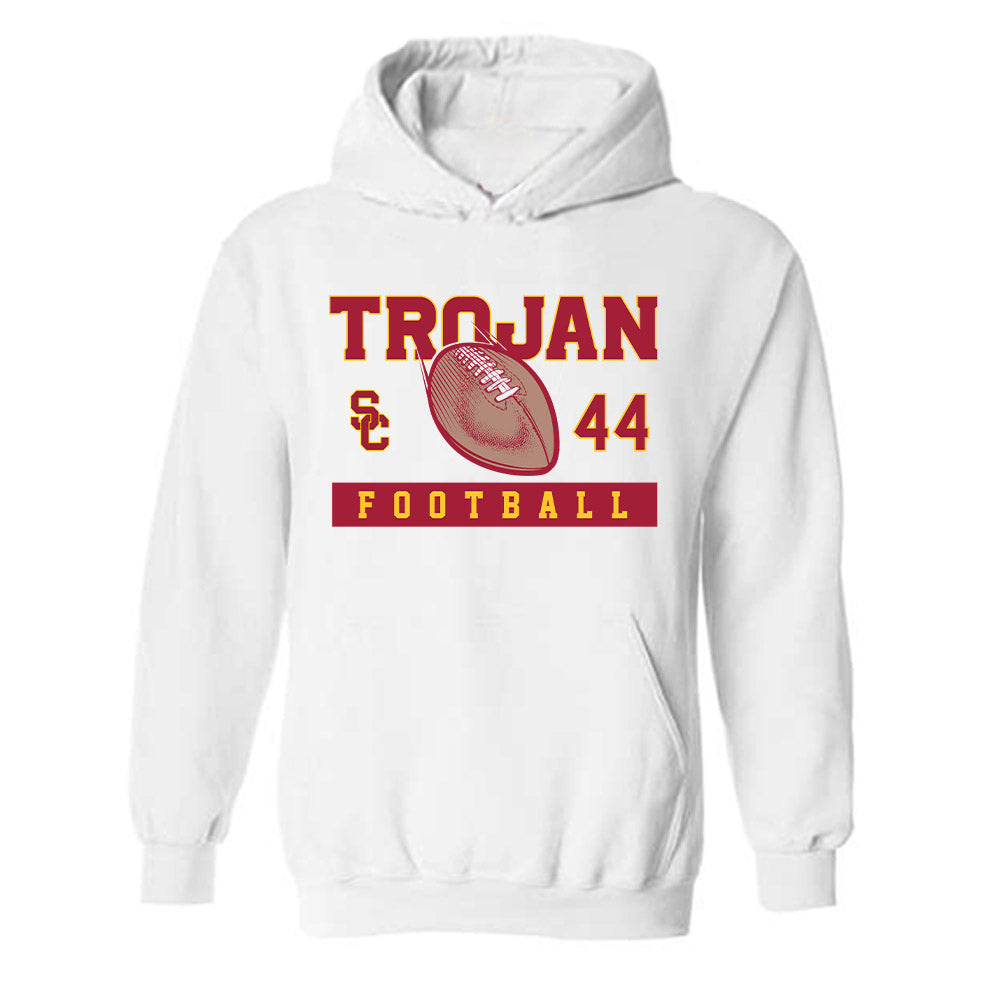 USC - NCAA Football : Braeden Jones - Sports Shersey Hooded Sweatshirt-0
