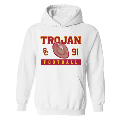 USC - NCAA Football : Brendan Cho - Sports Shersey Hooded Sweatshirt-0