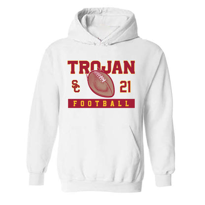 USC - NCAA Football : Chasen Johnson - Sports Shersey Hooded Sweatshirt-0