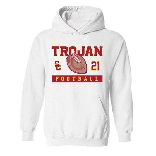 USC - NCAA Football : Chasen Johnson - Sports Shersey Hooded Sweatshirt-0