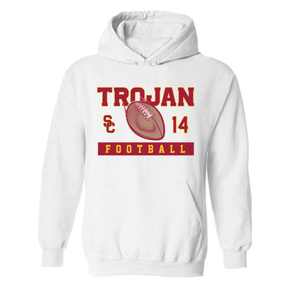 USC - NCAA Football : Ta'Mere Robinson - Sports Shersey Hooded Sweatshirt-0