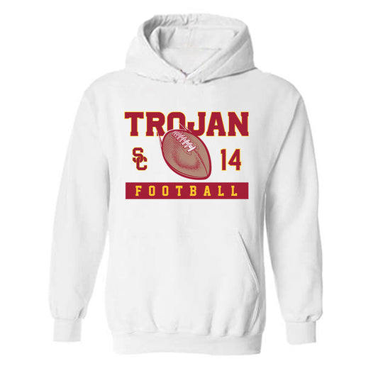 USC - NCAA Football : Ta'Mere Robinson - Sports Shersey Hooded Sweatshirt-0