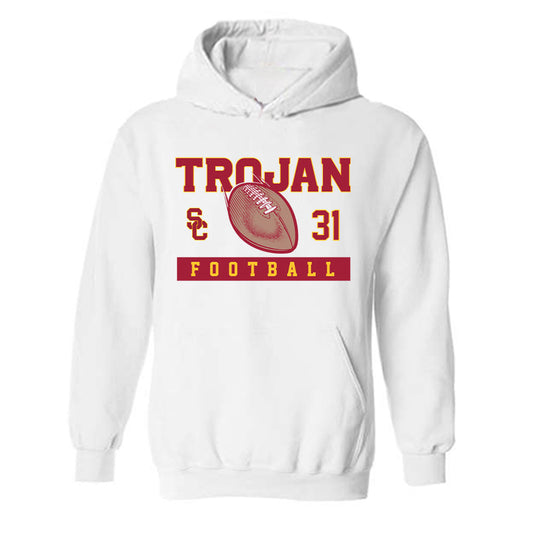 USC - NCAA Football : Hank Pepper - Sports Shersey Hooded Sweatshirt-0