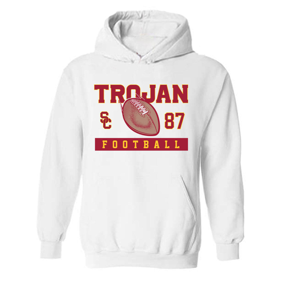 USC - NCAA Football : Josiah Jefferson - Sports Shersey Hooded Sweatshirt-0