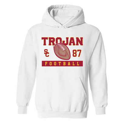 USC - NCAA Football : Josiah Jefferson - Sports Shersey Hooded Sweatshirt-0