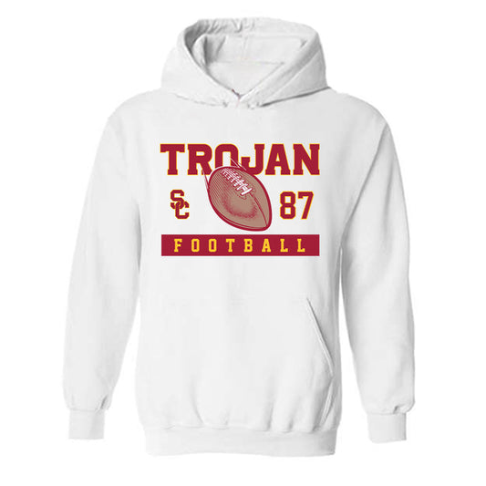 USC - NCAA Football : Josiah Jefferson - Sports Shersey Hooded Sweatshirt-0