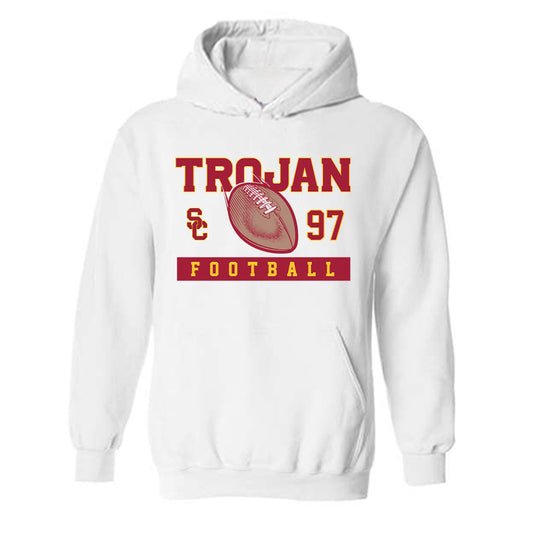 USC - NCAA Football : Jide Abasiri - Sports Shersey Hooded Sweatshirt-0