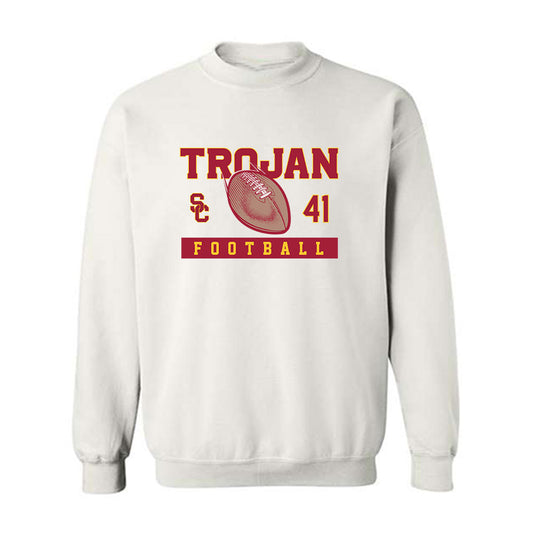 USC - NCAA Football : Cian McKelvey - Sports Shersey Crewneck Sweatshirt-0