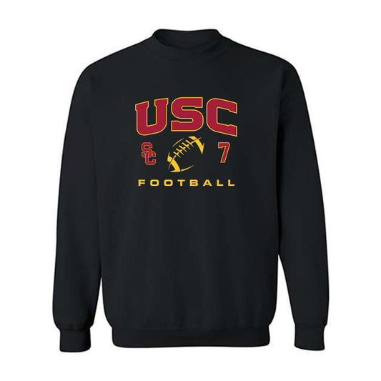 USC - NCAA Football : Kamari Ramsey - Sports Shersey Crewneck Sweatshirt-0