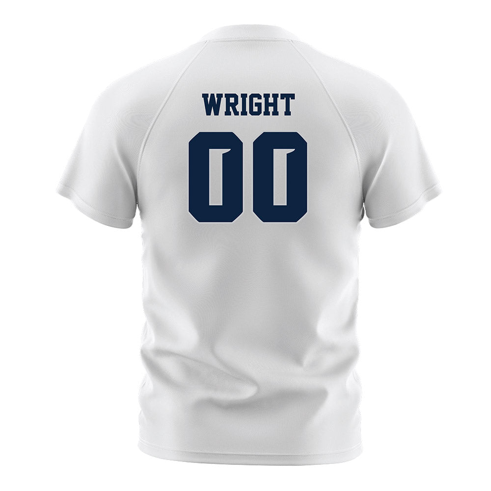 Samford - NCAA Women's Soccer : Abby Wright - White Soccer Jersey-1