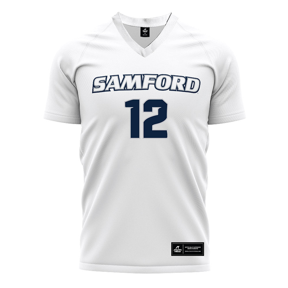 Samford - NCAA Women's Soccer : Langston Lilly - White Soccer Jersey-0