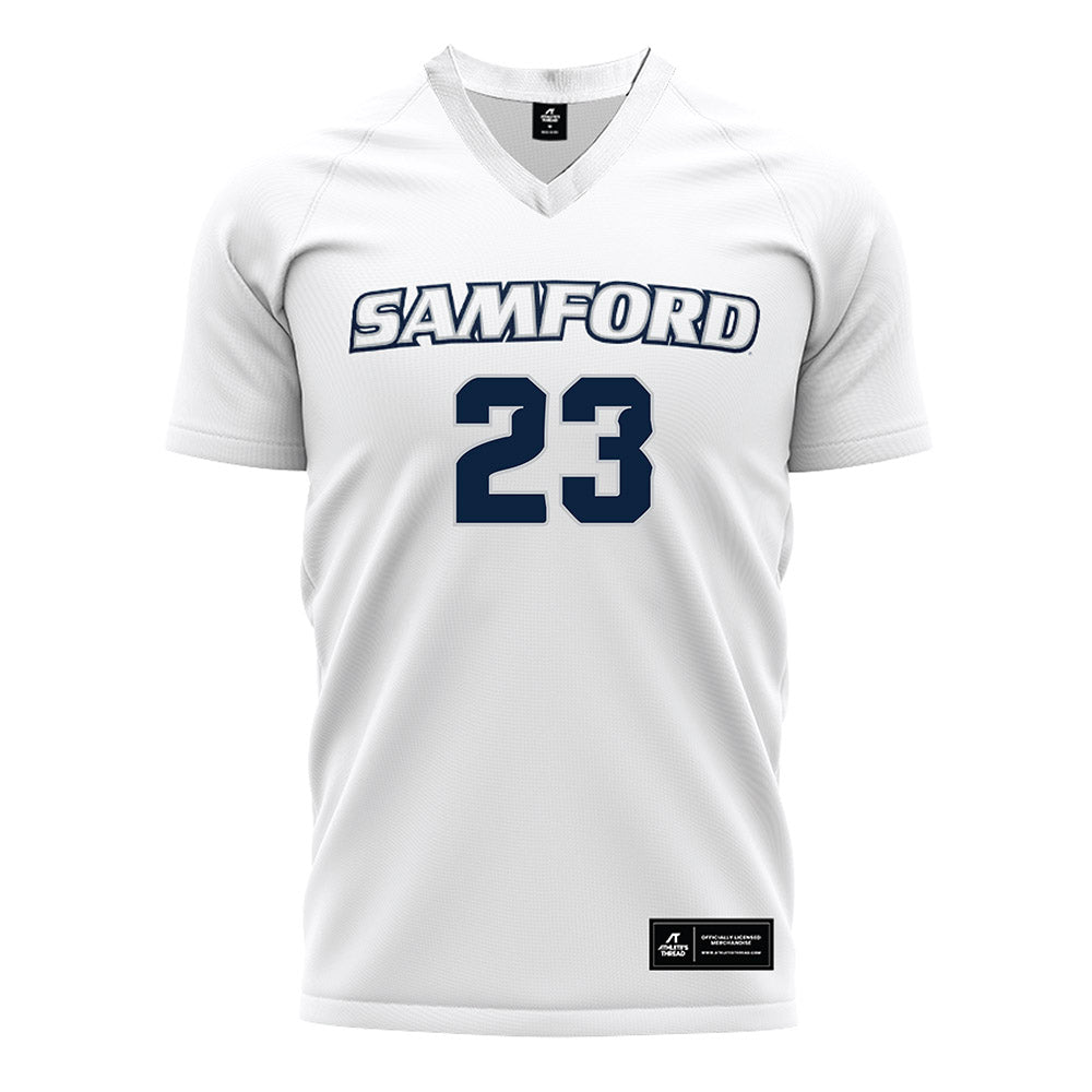 Samford - NCAA Women's Soccer : Alex Parr - White Soccer Jersey-0