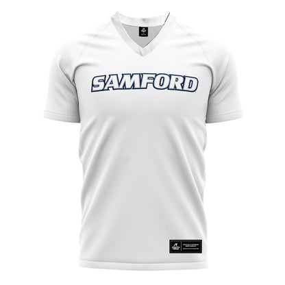 Samford - NCAA Women's Soccer : - White Soccer Jersey-0