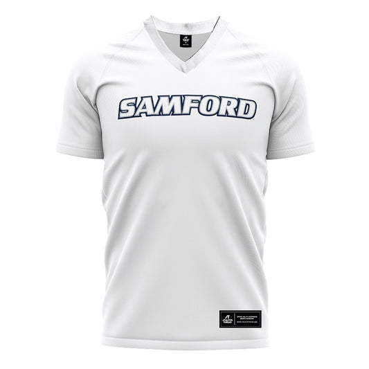 Samford - NCAA Women's Soccer : - White Soccer Jersey-0