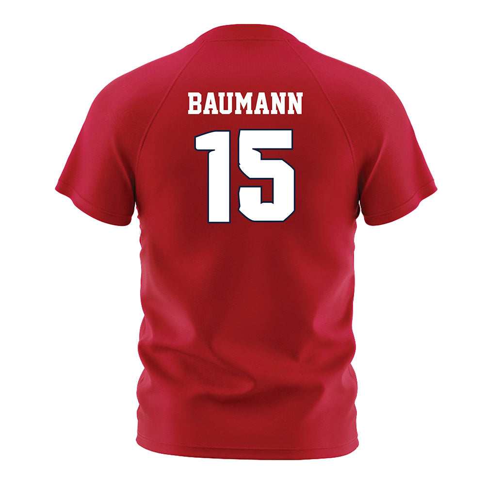Samford - NCAA Women's Soccer : Ava Baumann - Red Soccer Jersey-1