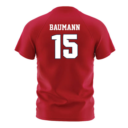 Samford - NCAA Women's Soccer : Ava Baumann - Red Soccer Jersey-1