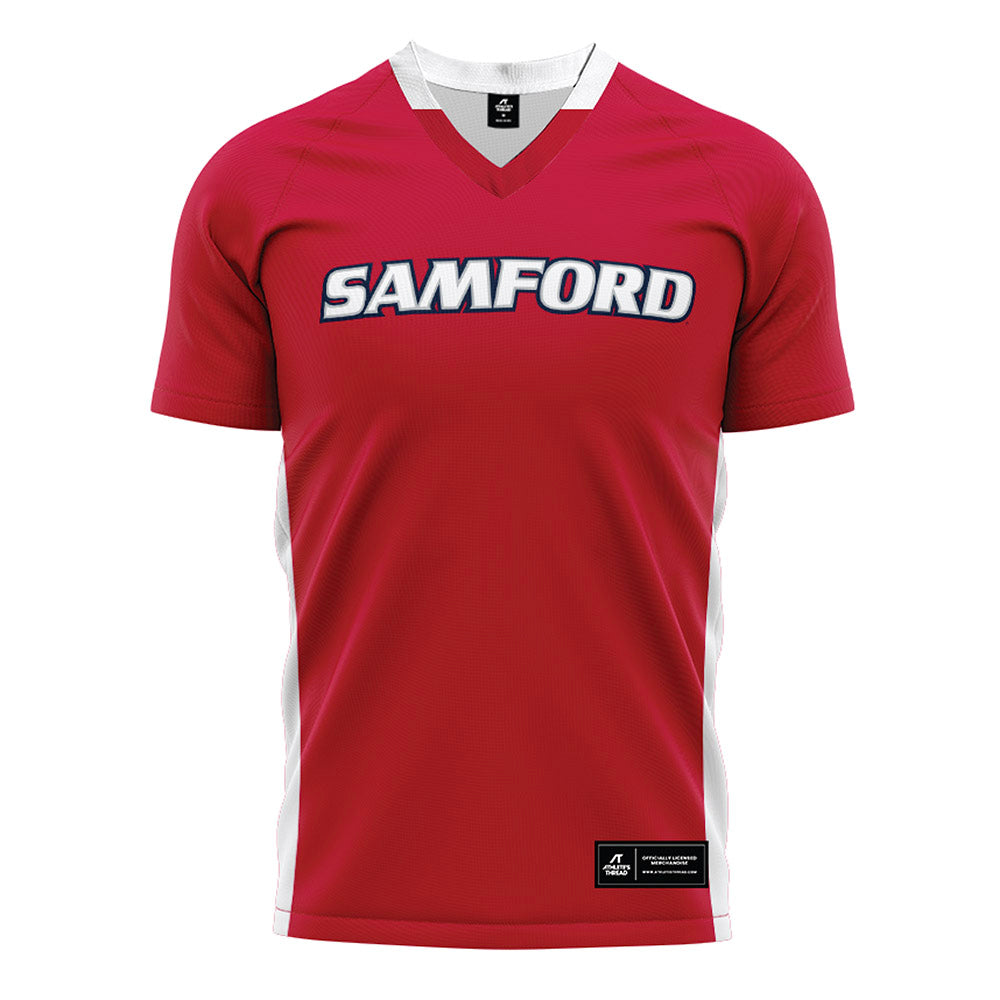 Samford - NCAA Women's Soccer : - Red Soccer Jersey-0