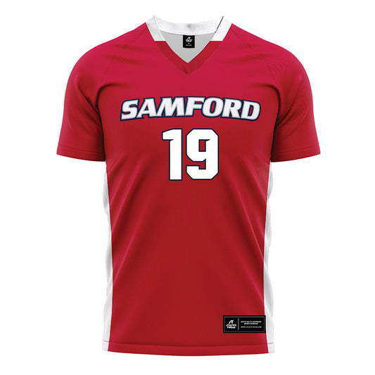 Samford - NCAA Women's Soccer : bekah allen - Red Soccer Jersey-0